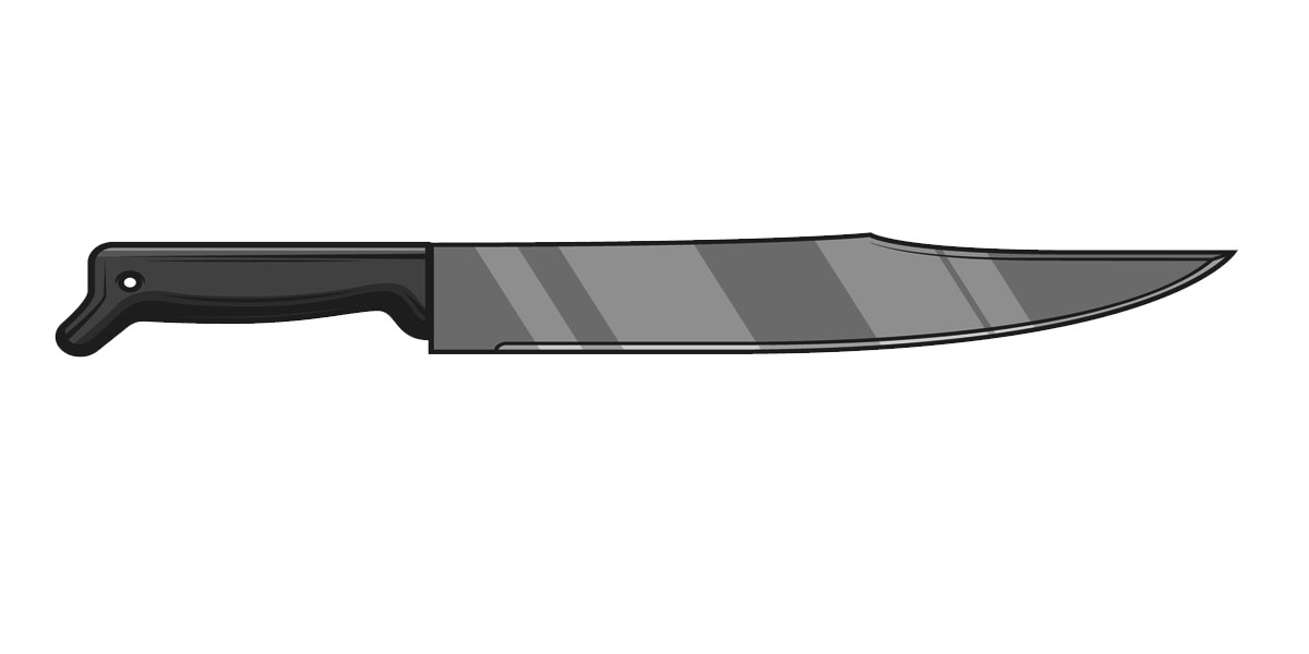Latin machete from Central and South America — general purpose blade